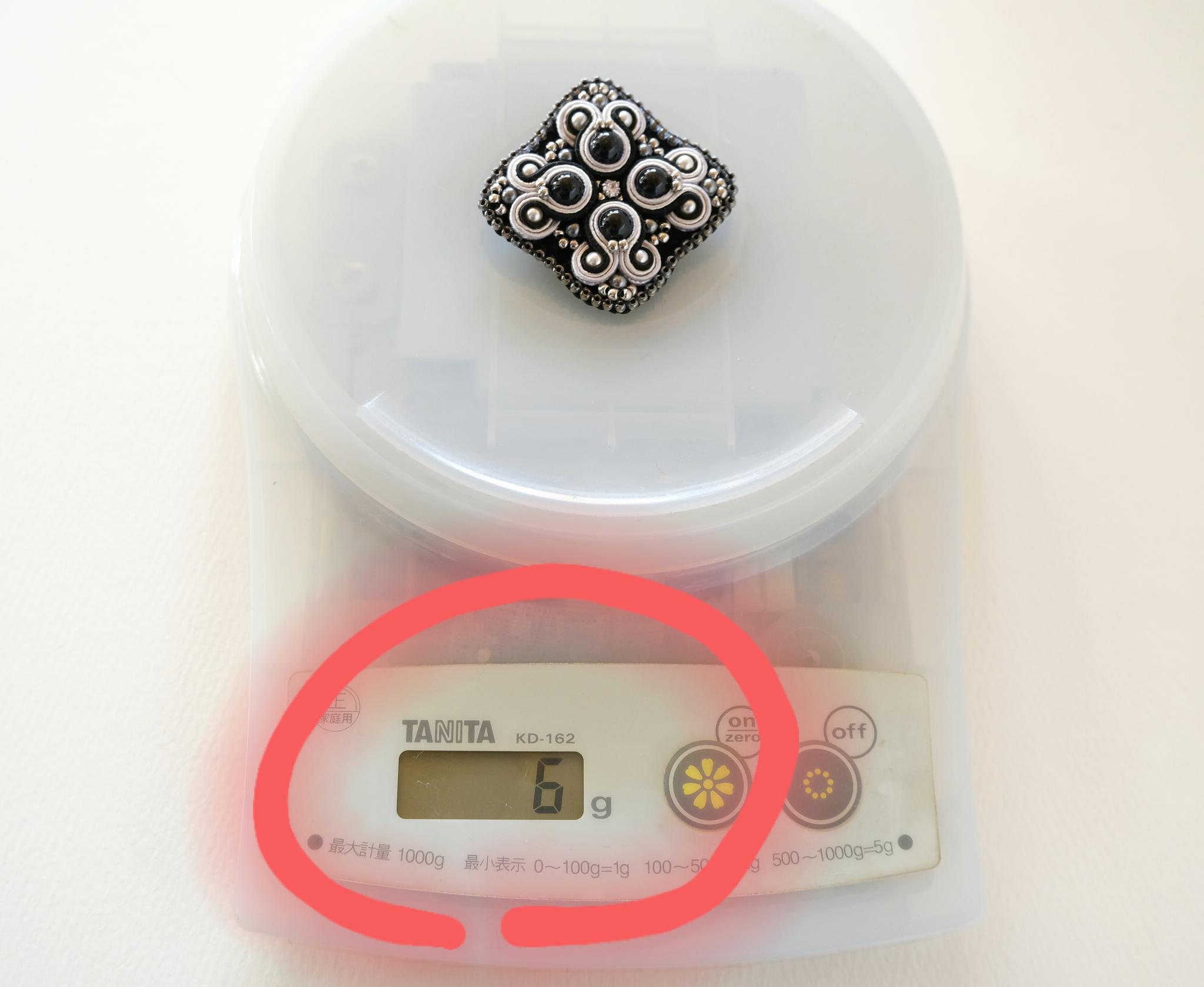 新色限定セット！秋色ボルドー まるしかくなブローチ耳飾りセット 送料無料/ソウタシエ刺繍/soutache | 5枚目