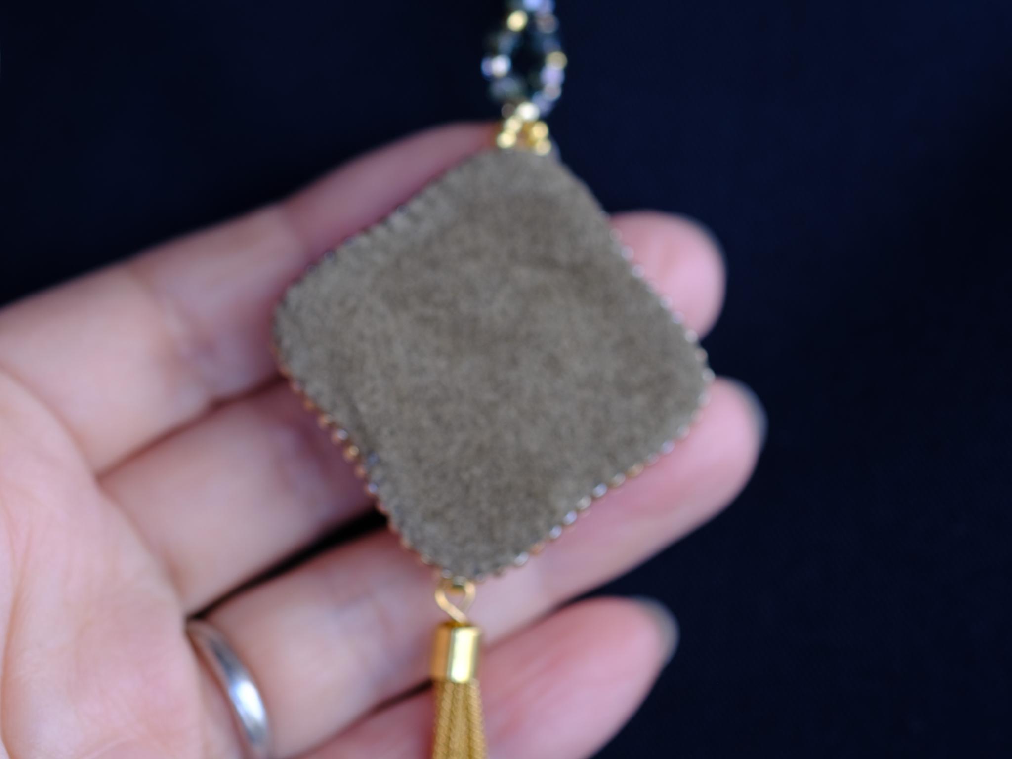 ソウタシエ　魅惑のくすみグリーン チェーンタッセルネックレス/グレーグリーン/soutache | 4枚目